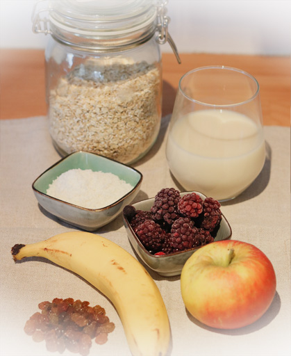 Zutaten für den Porridge