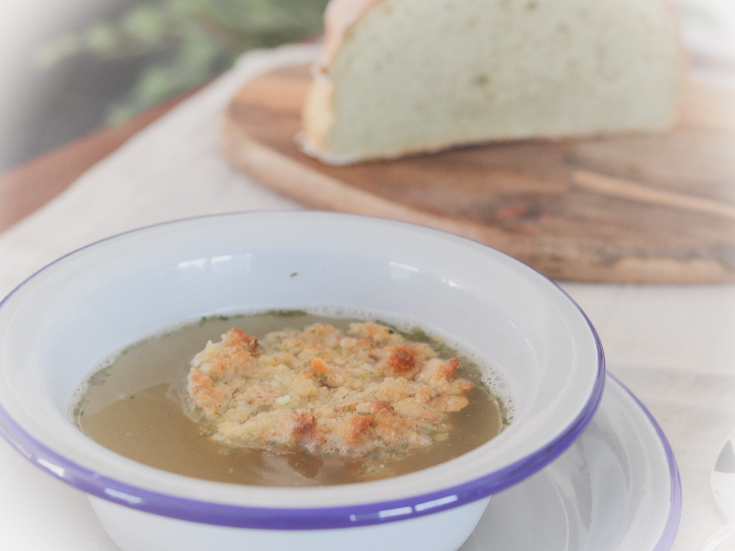 Gemüsesuppe mit Einlage