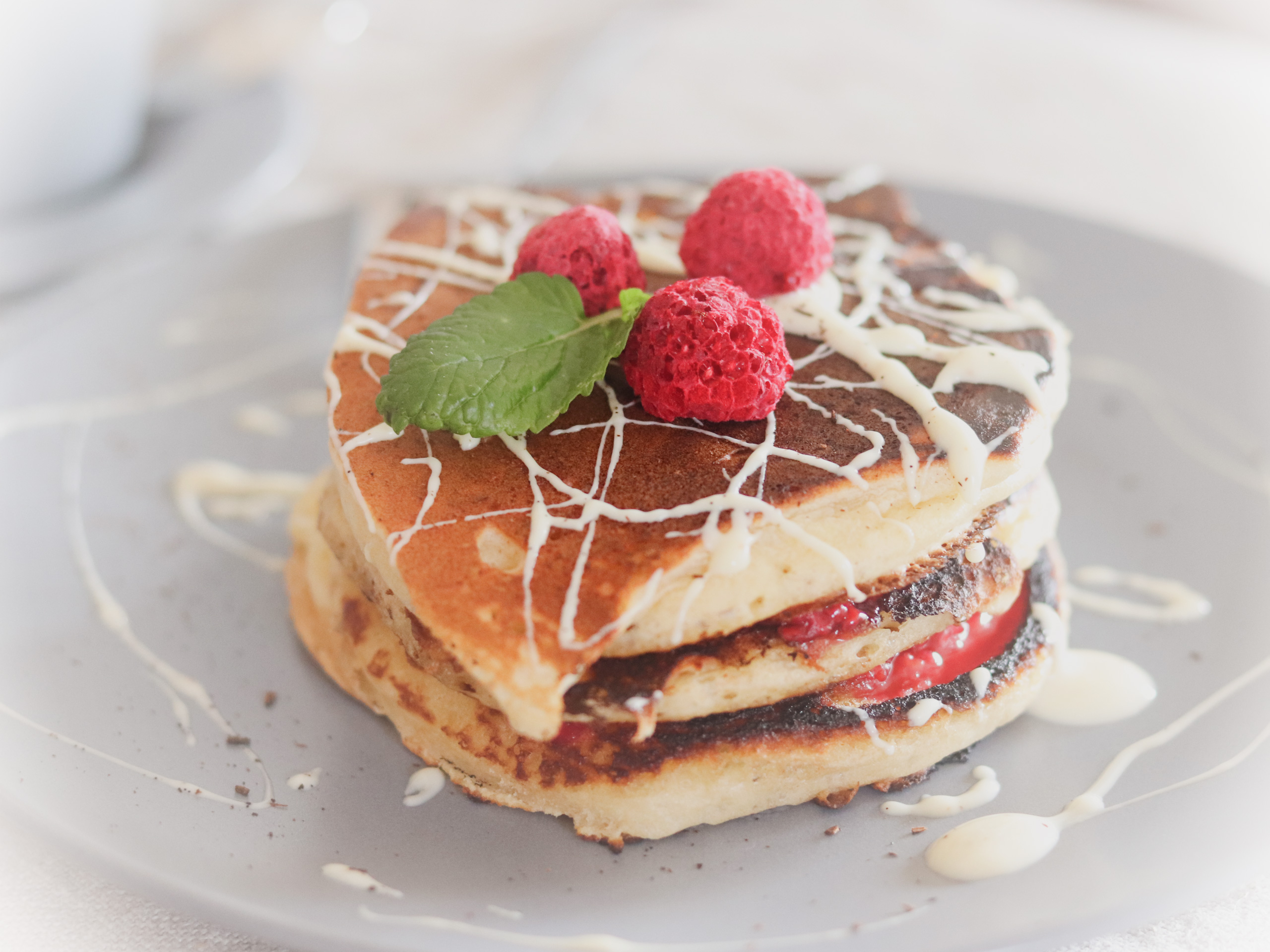 Vanille-Pancakes zum Frühstück