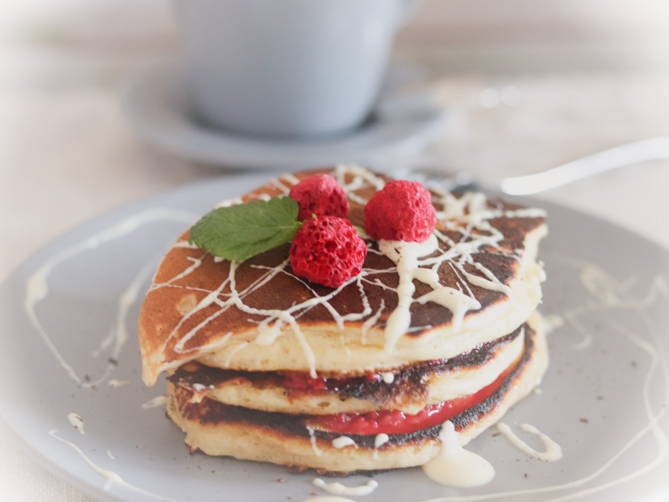 Vanille-Pancakes zum Frühstück