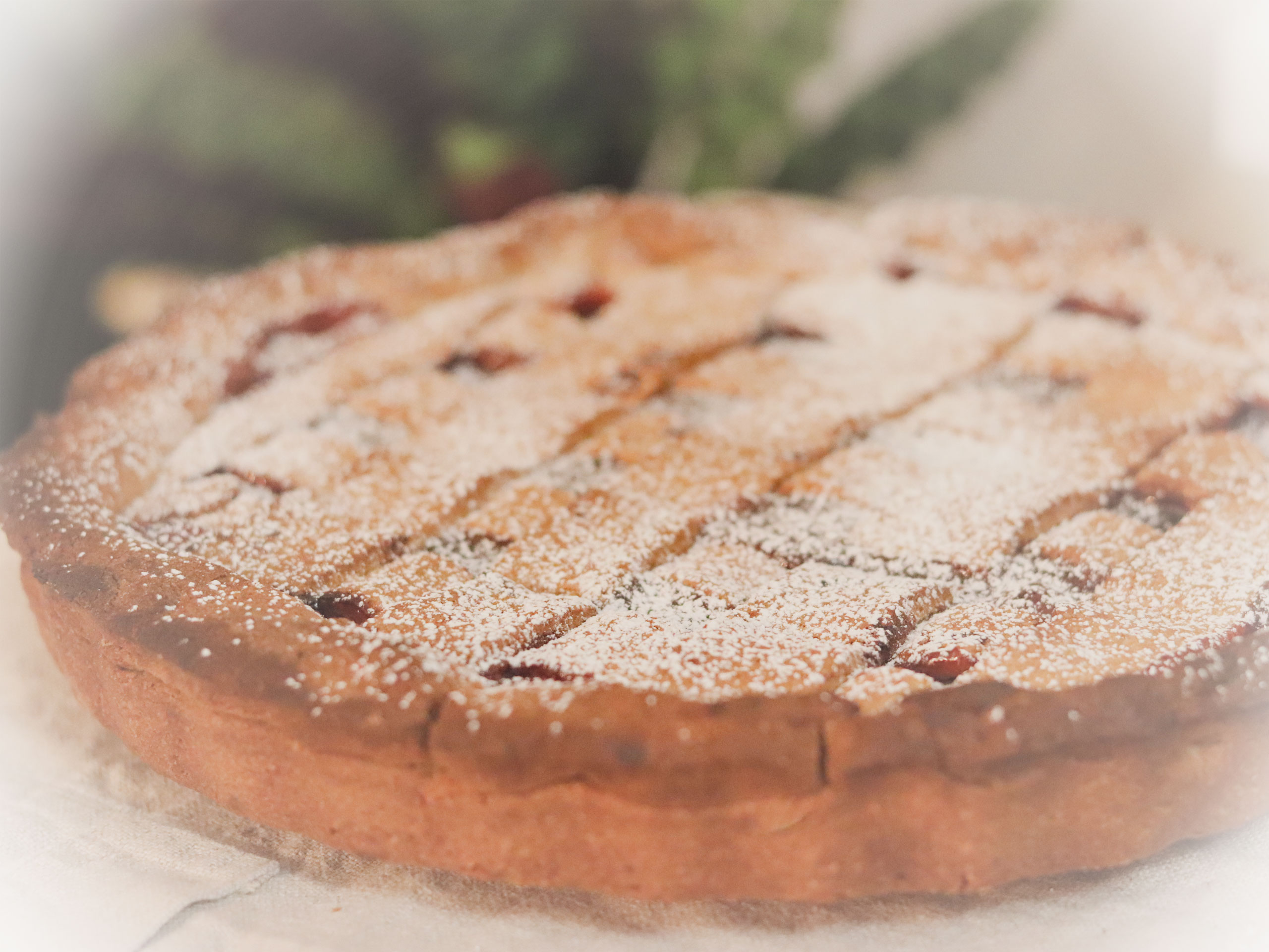 Linzer Torte mit Staubzucker