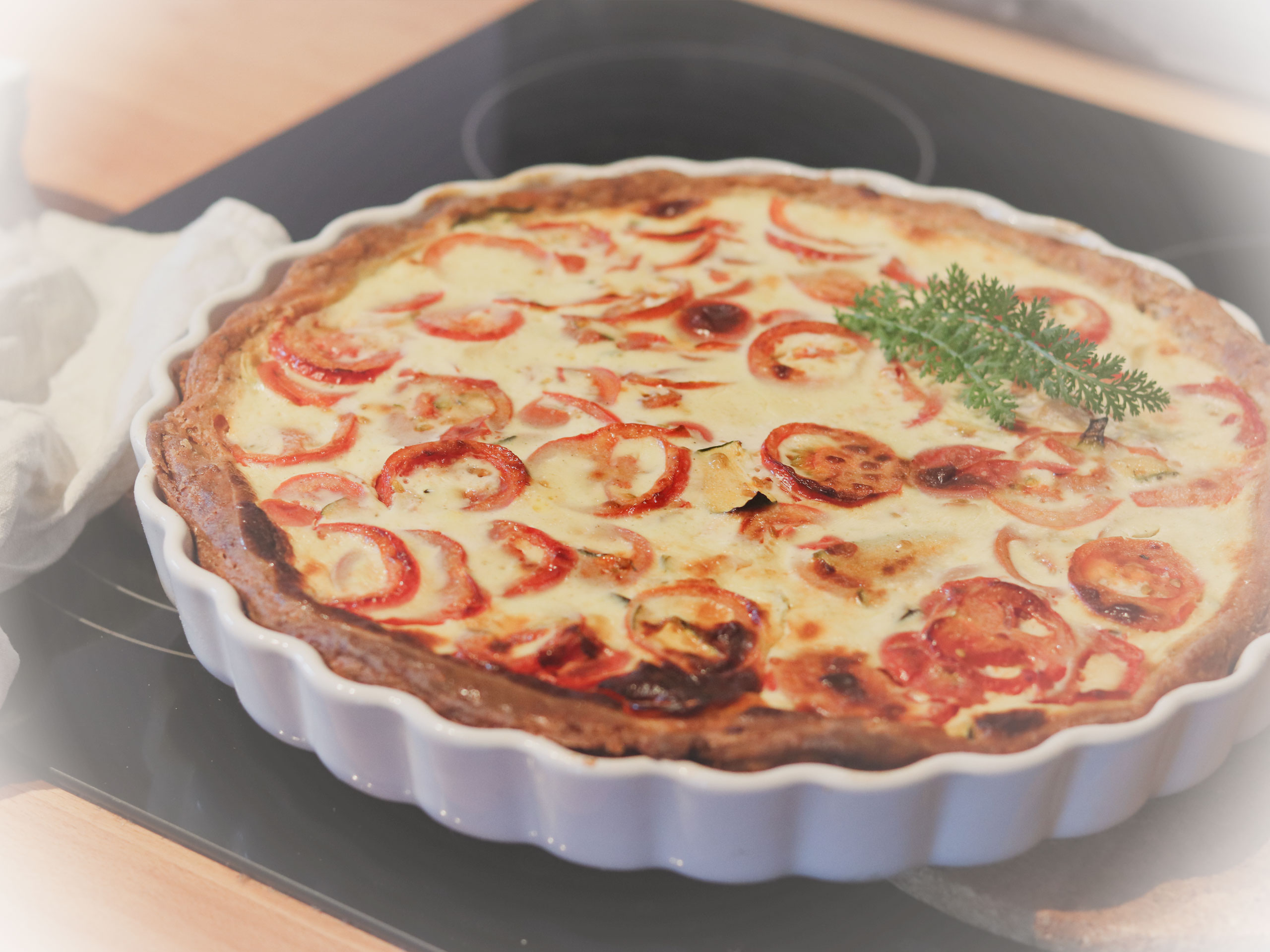 Quiche mit regionalen Zutaten